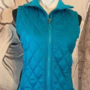 Marmot teal and black vest size XS